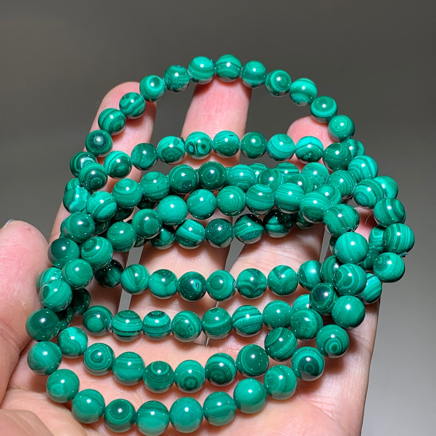 Natural malachite crystal bracelet