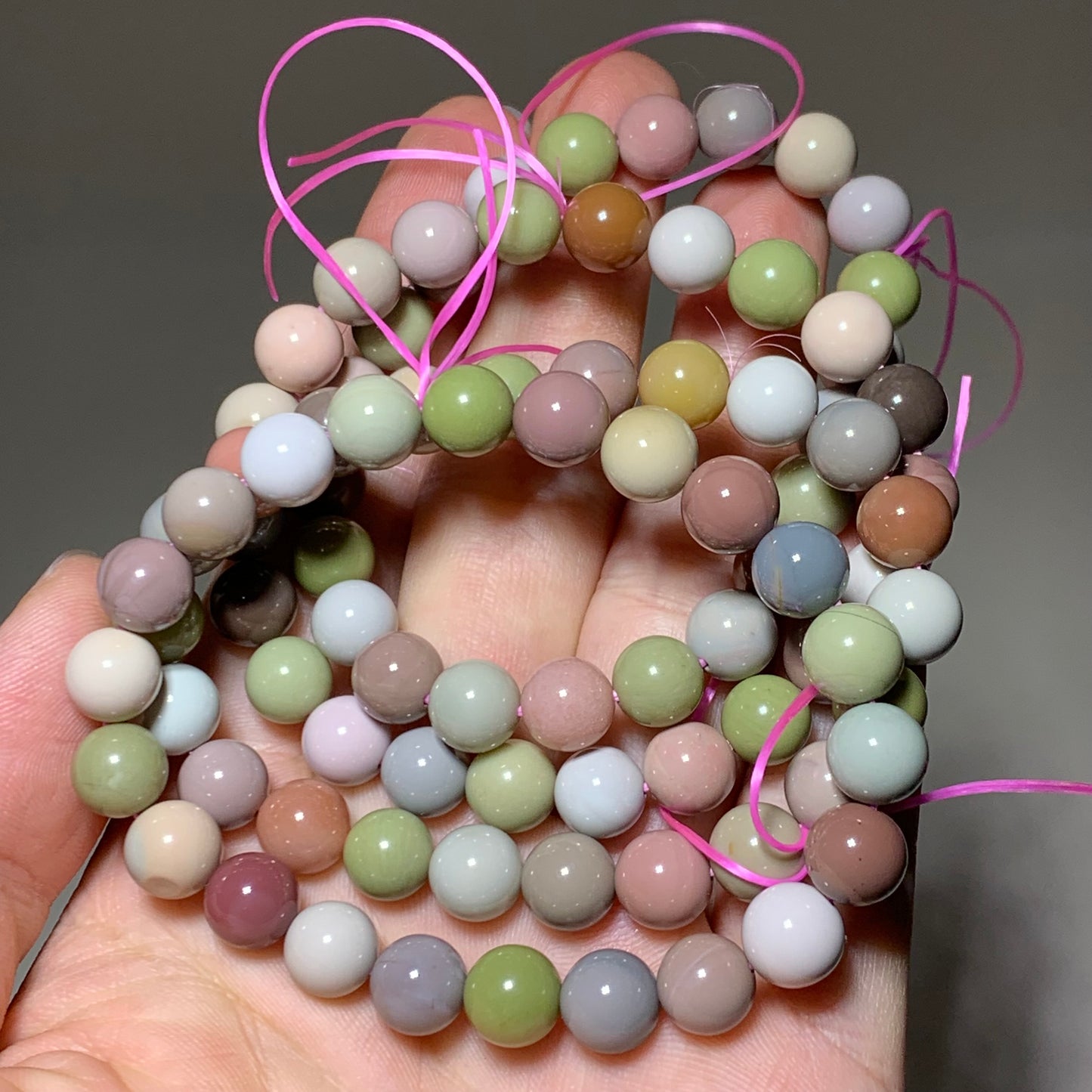 Alashan agate crystal bracelet