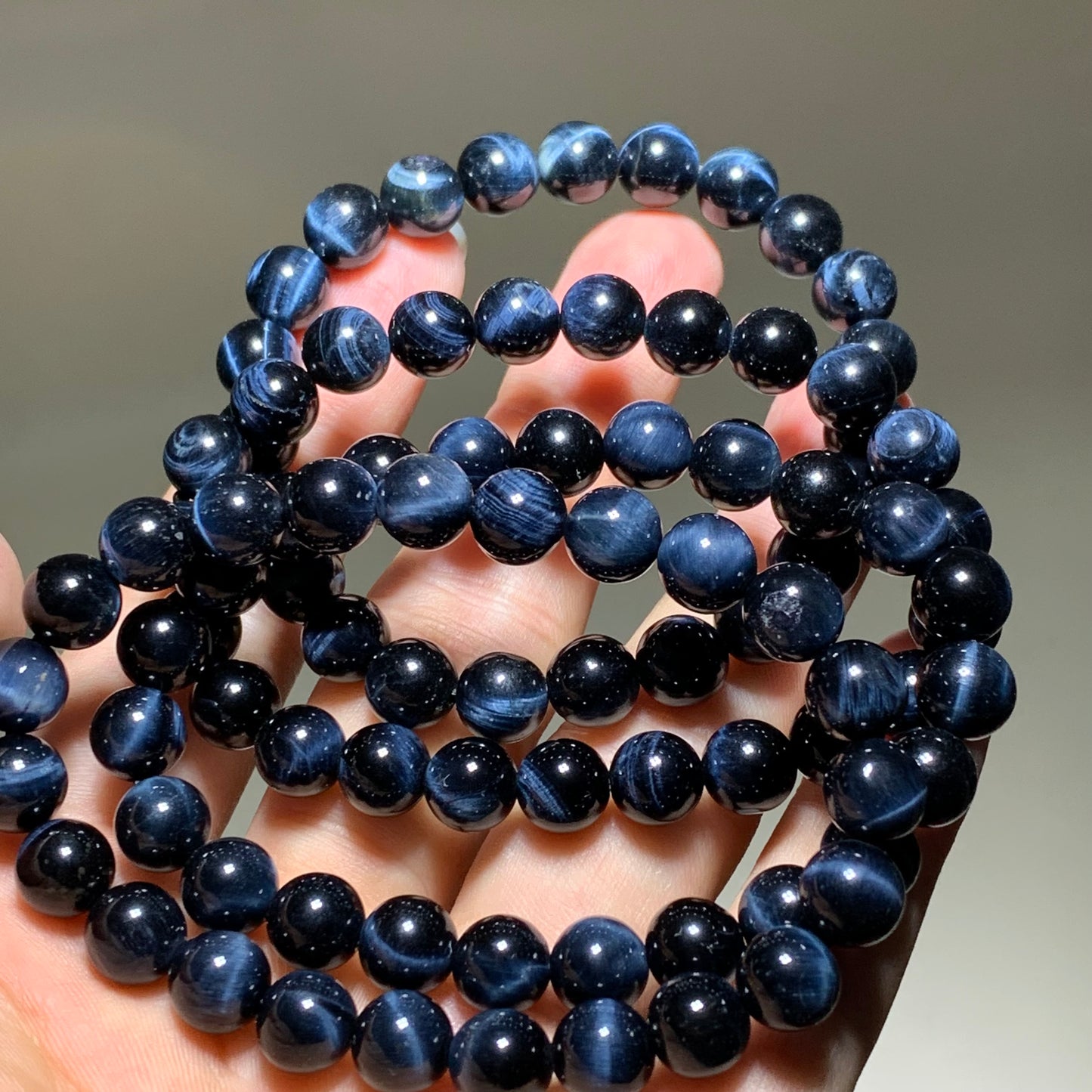 Blue tiger eye crystal bracelet