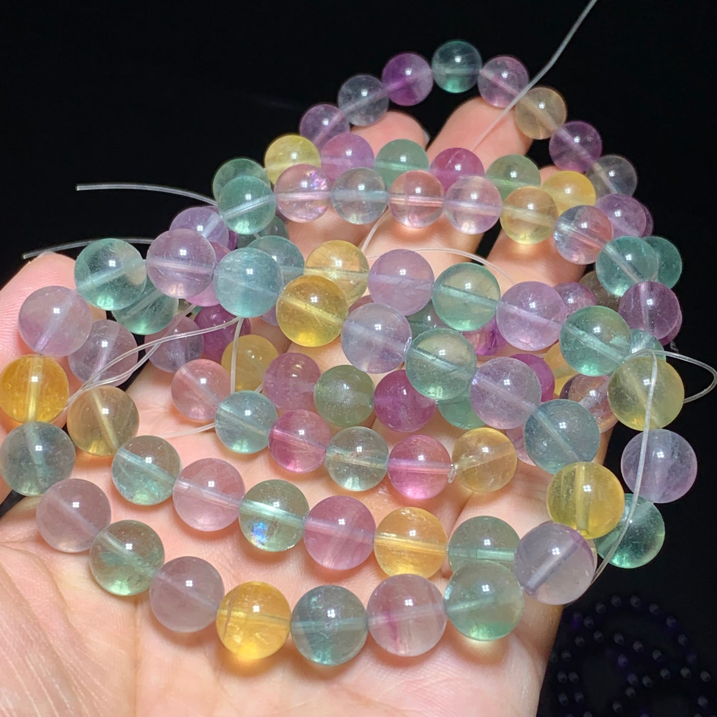 Fluorite crystal bracelet