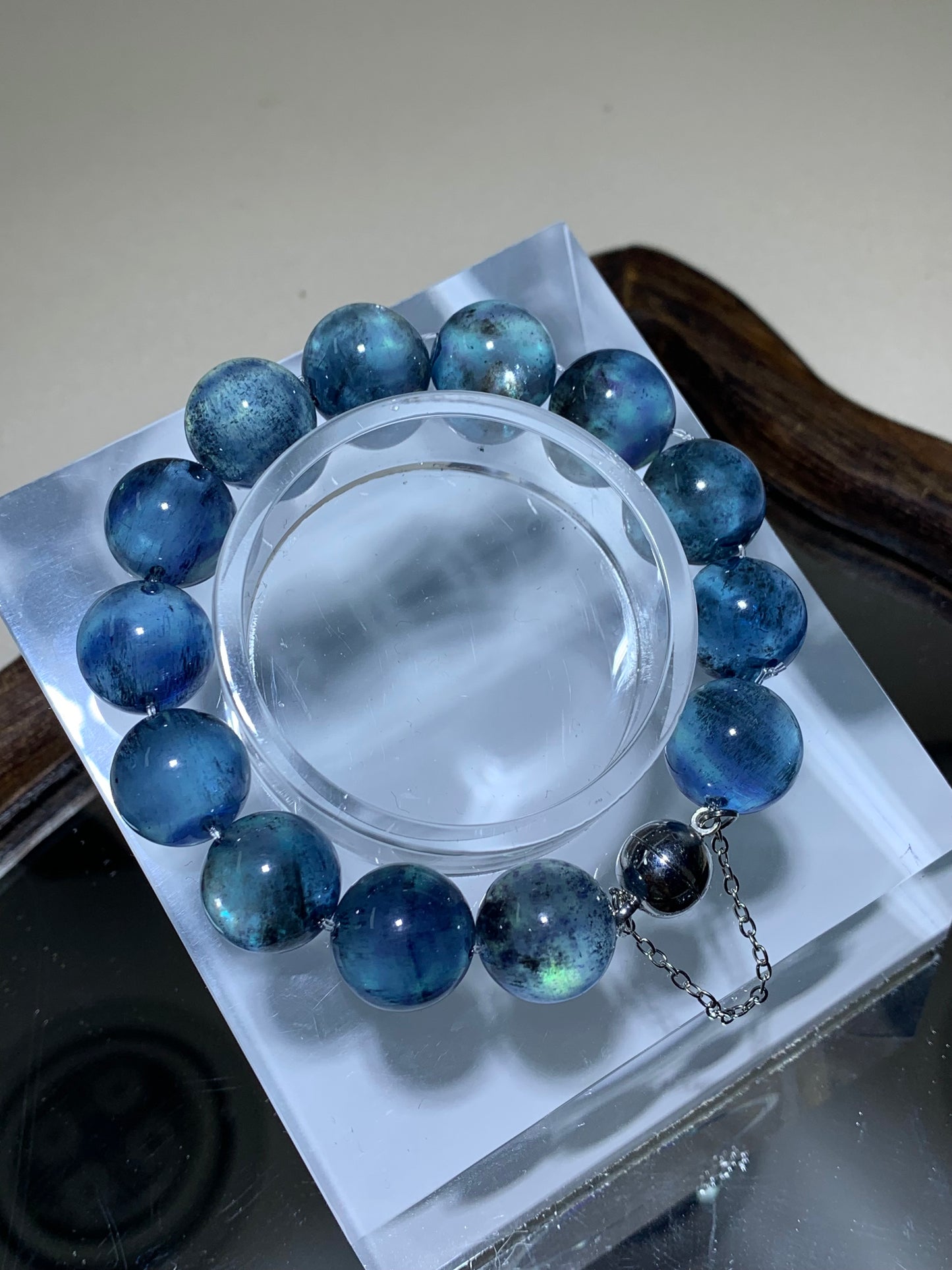 Ox Nose Hole aquamarine bracelet ( Dm for price)