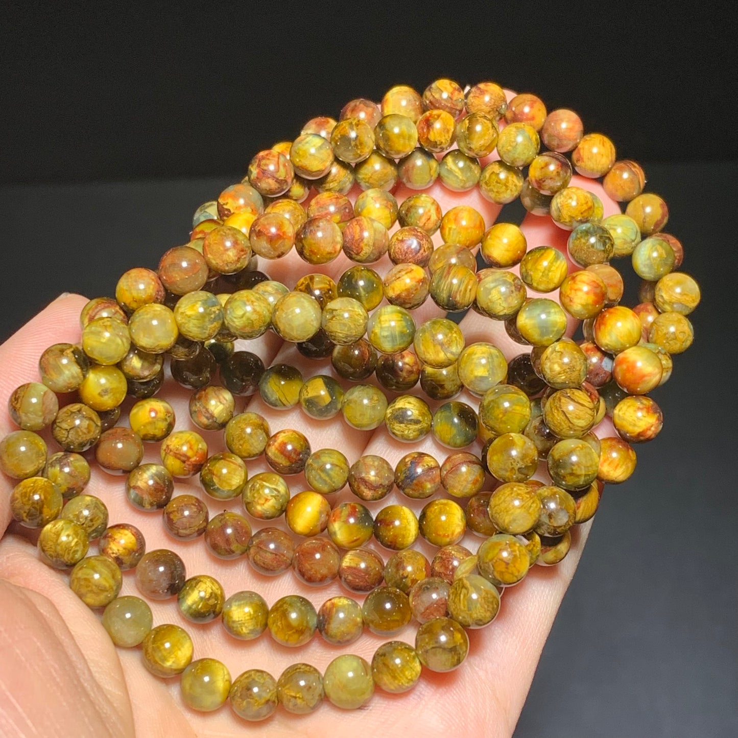 Golden pietersite crystal bracelets