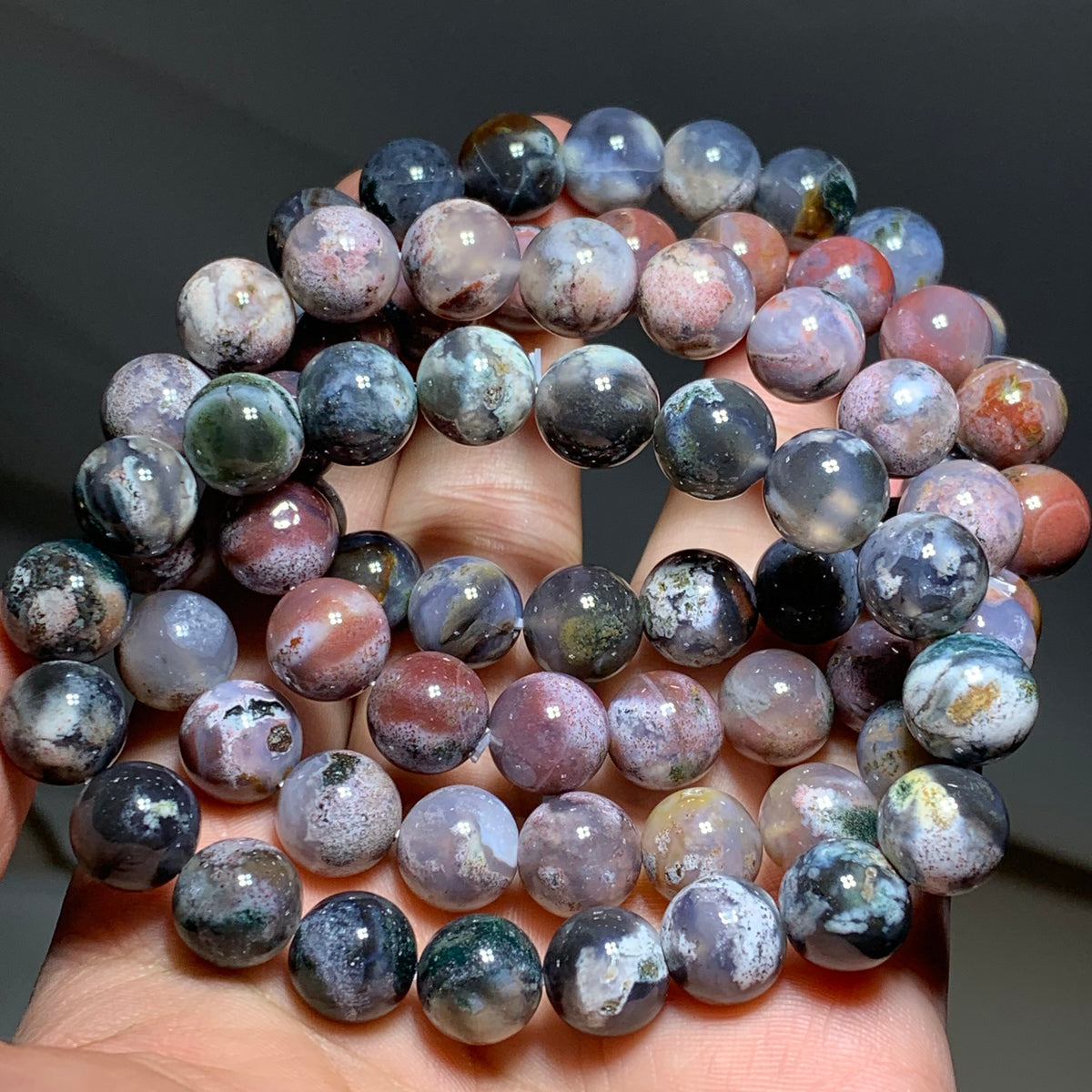 New colorful ocean jasper crystal bracelet