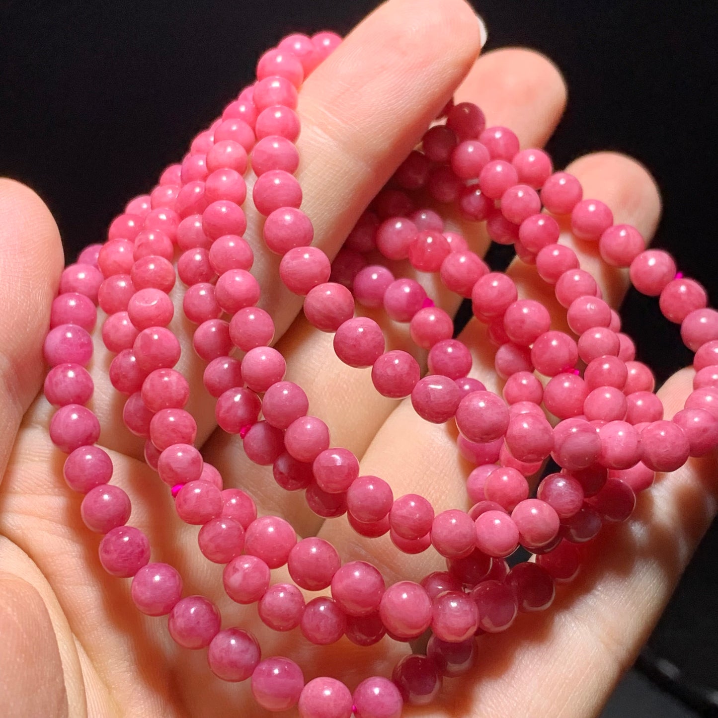 Wholesale rhodonite crystal bracelets