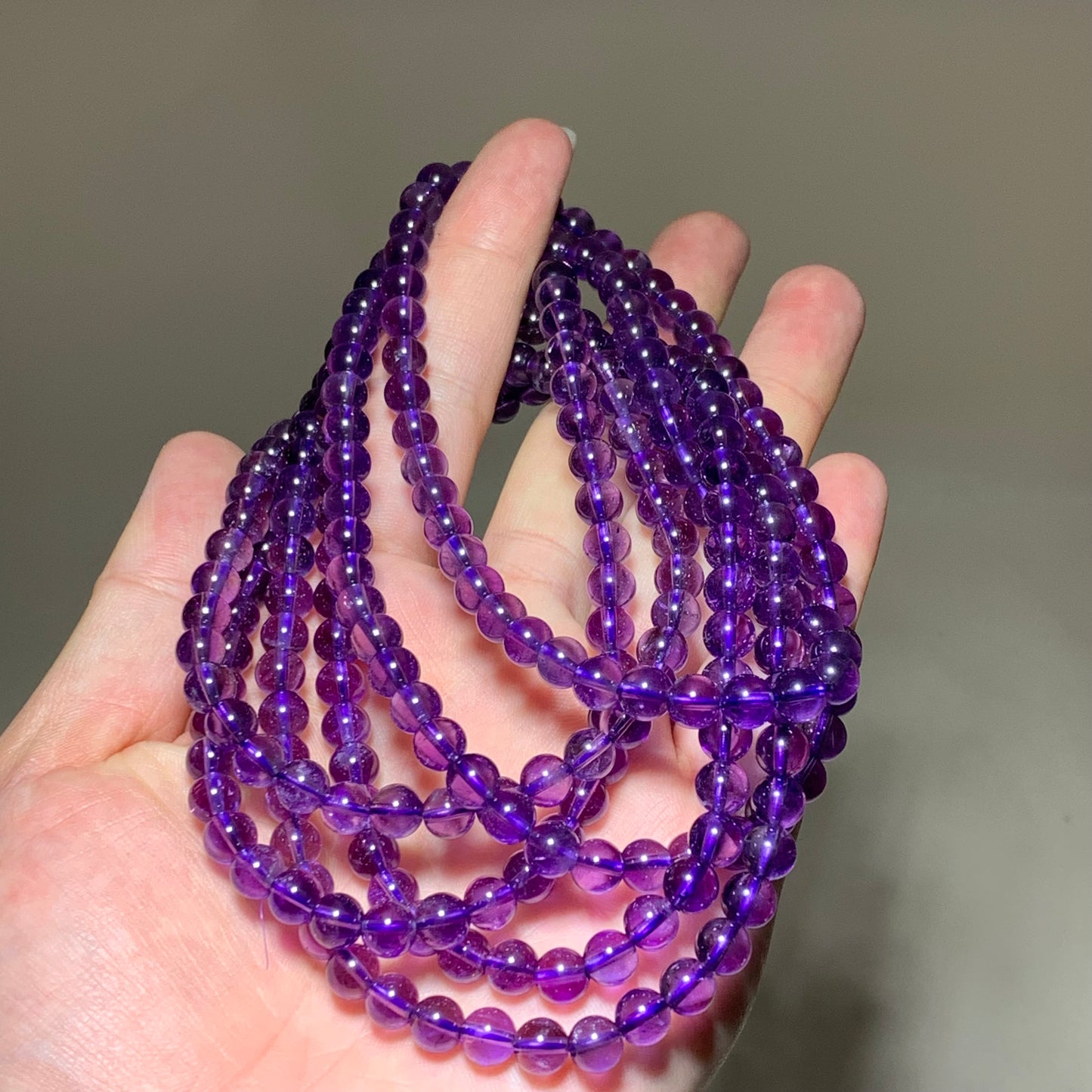 HQ amethyst crystal string