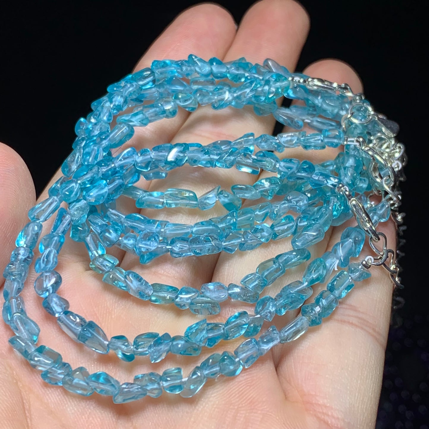 Apatite crystal bracelet