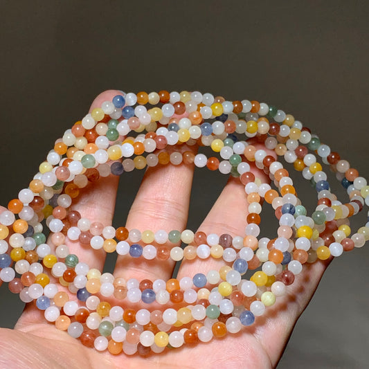 Colorful rabbit hair crystal string