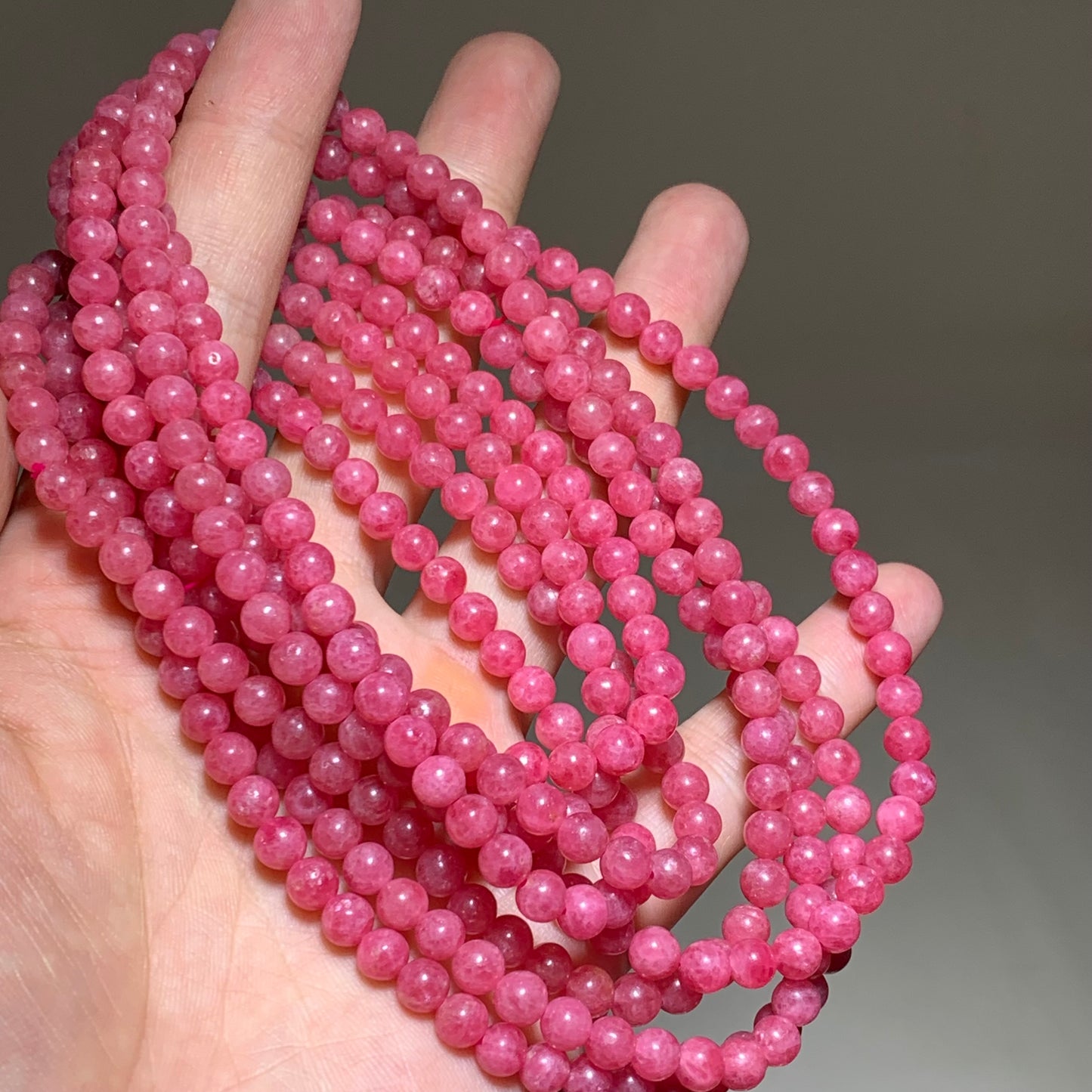 Wholesale Rhodonite crystal string