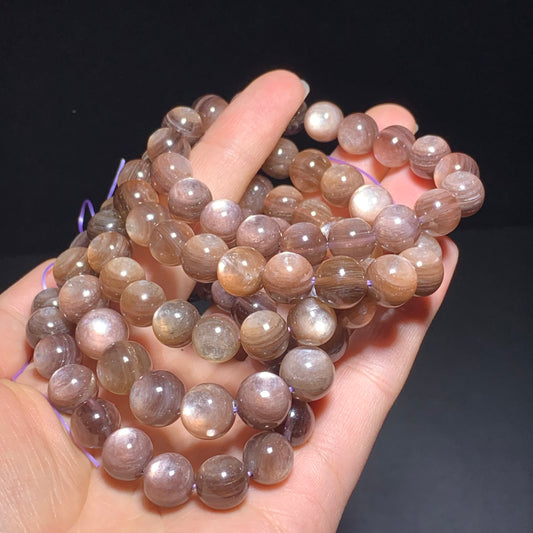 Pink lepidolite crystal bracelet