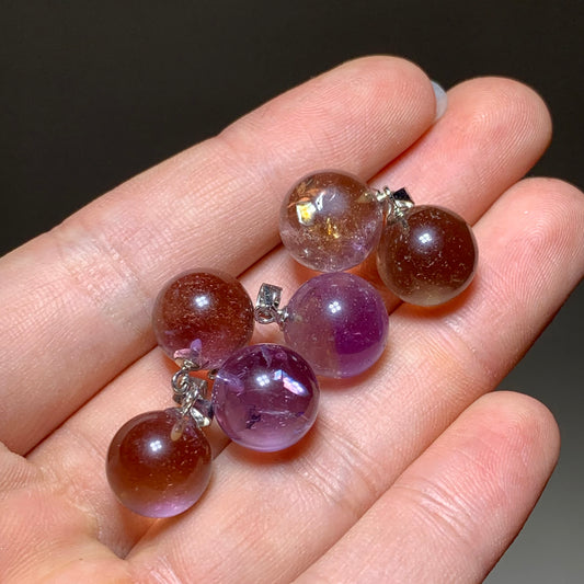 Ametrine crystal sphere
