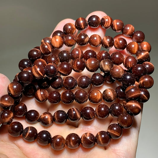 Red tiger eye crystal bracelet