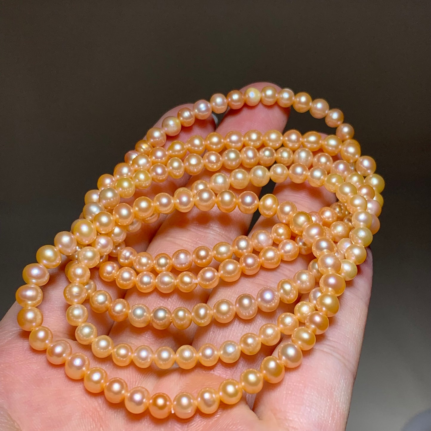 Natural orange Pearl bracelet