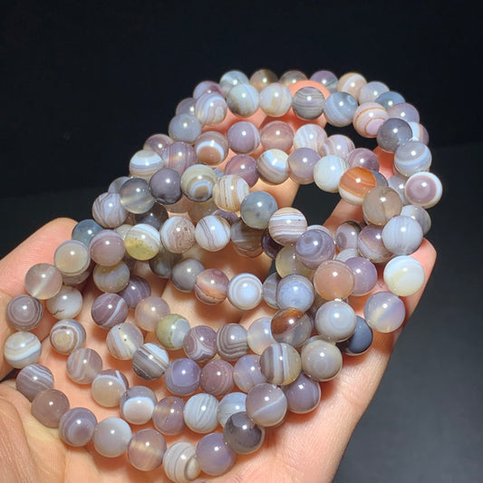 Botswana agate crystal bracelet