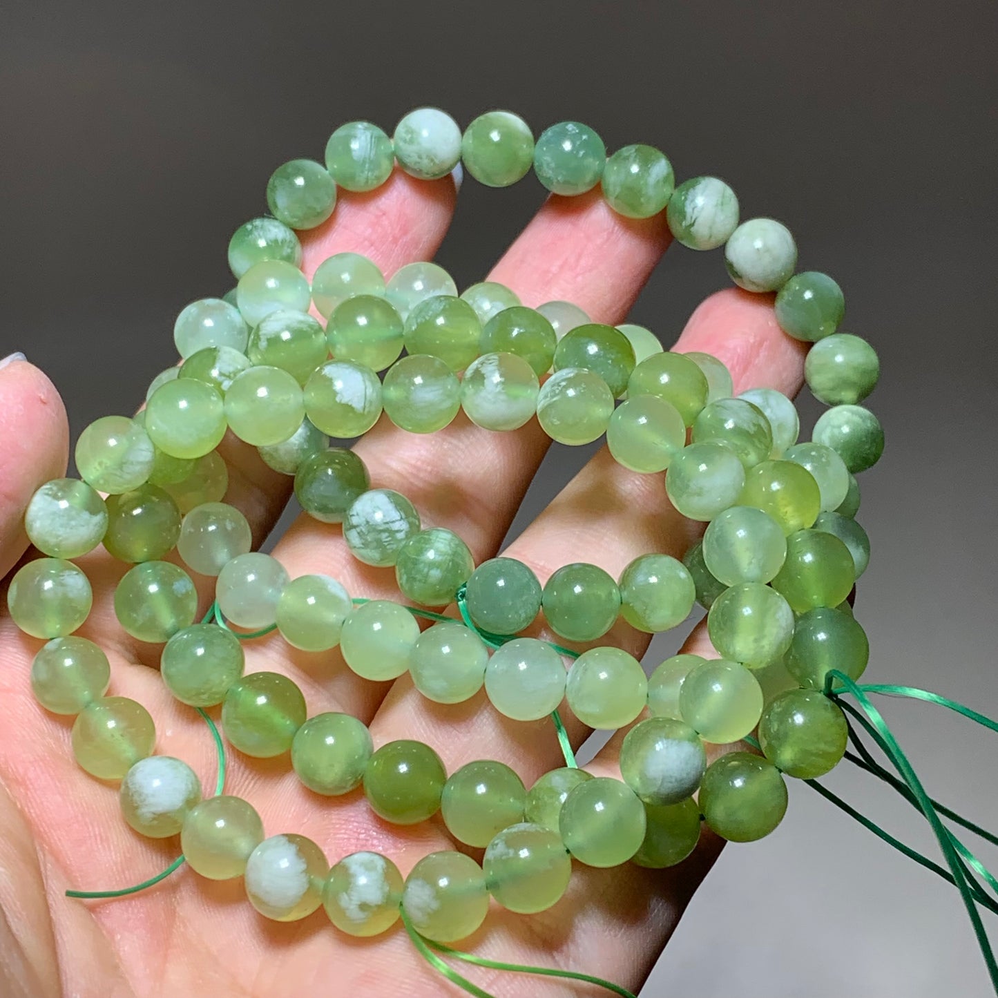Xiuyan jade crystal bracelet