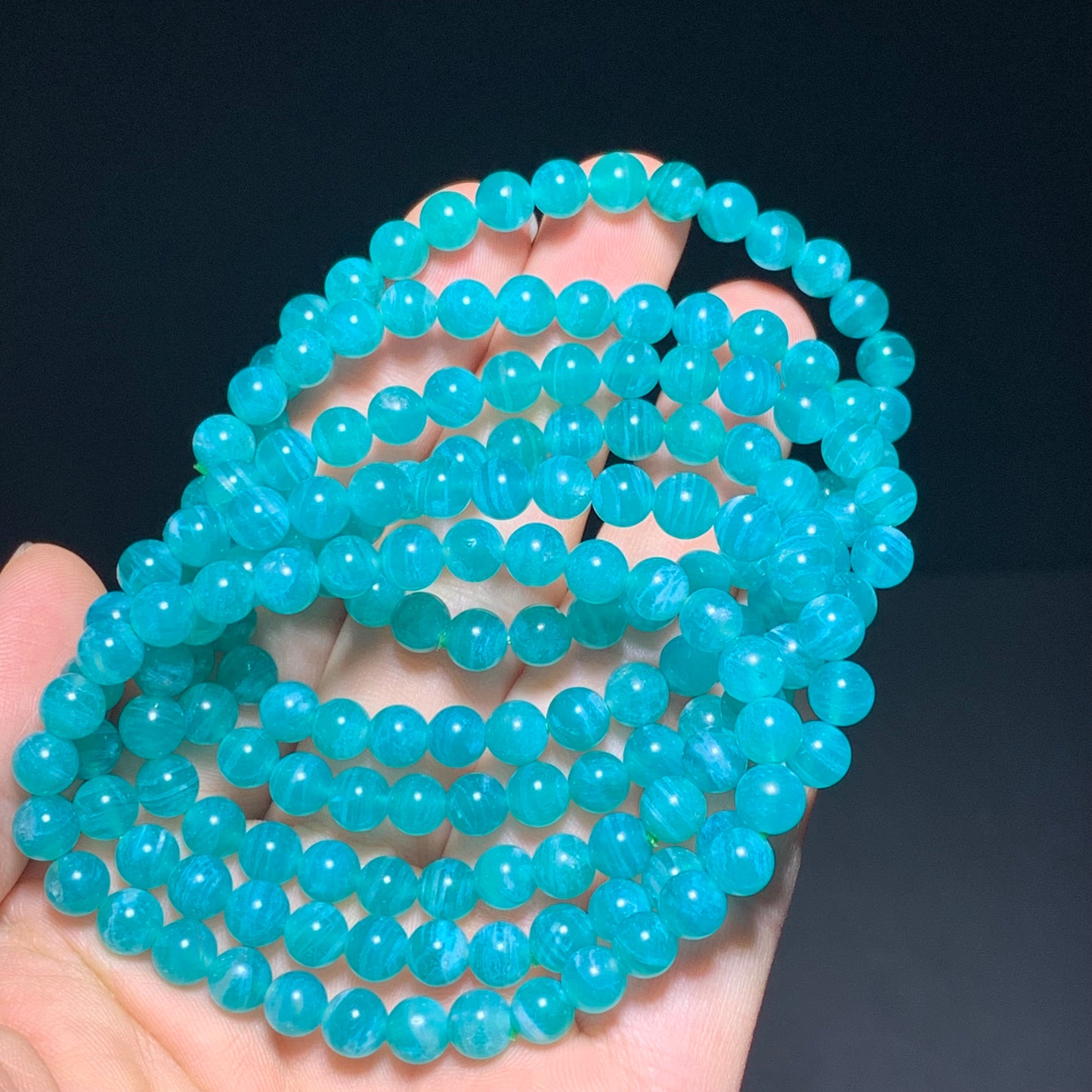 Green Amazonite crystal bracelet