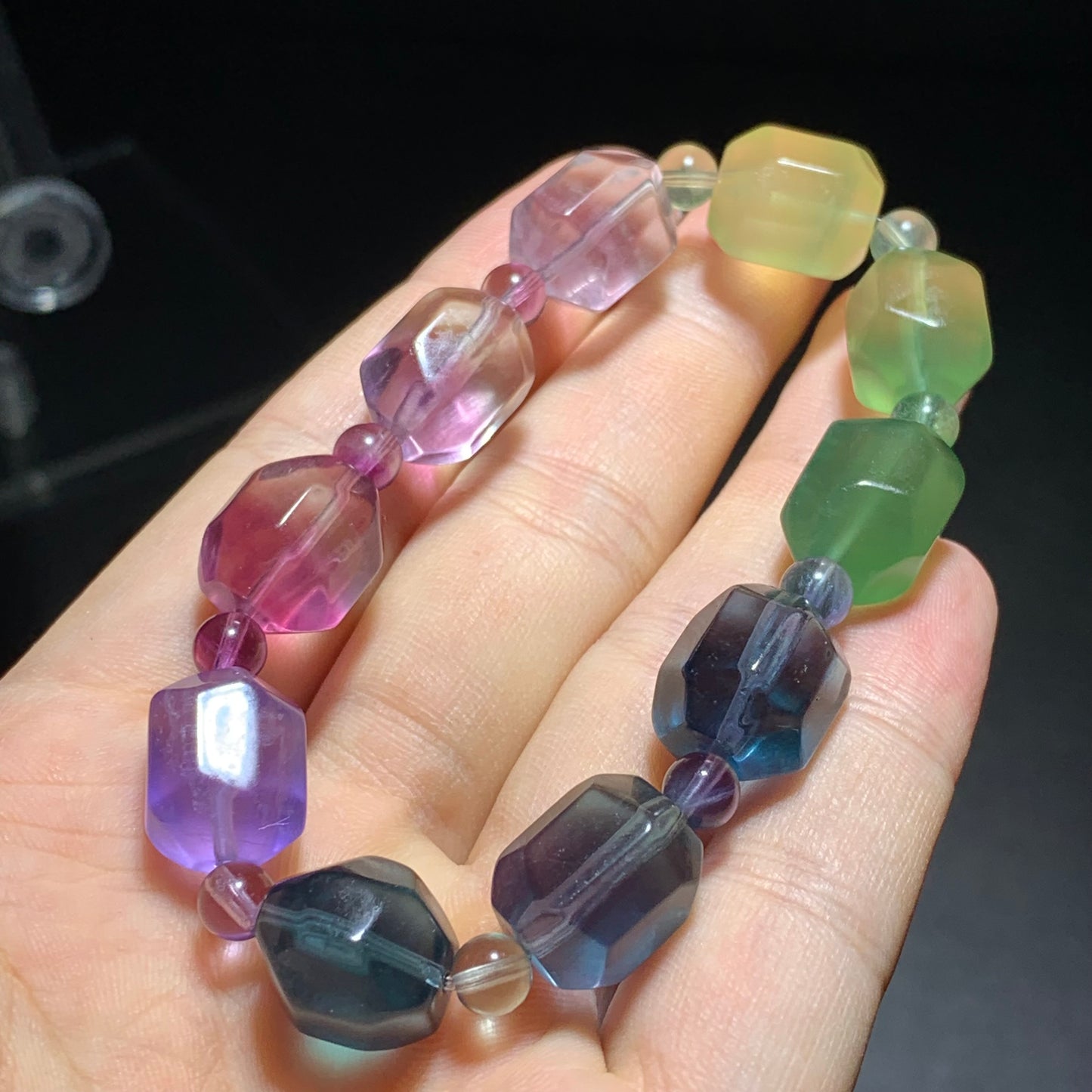 Fluorite free form bracelet