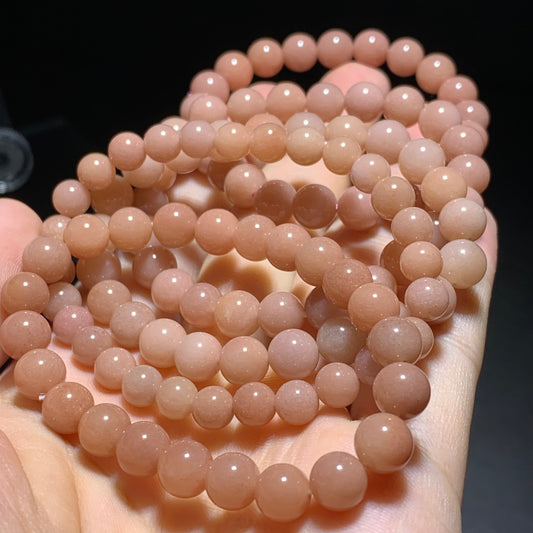Pink alashan agate crystal bracelet