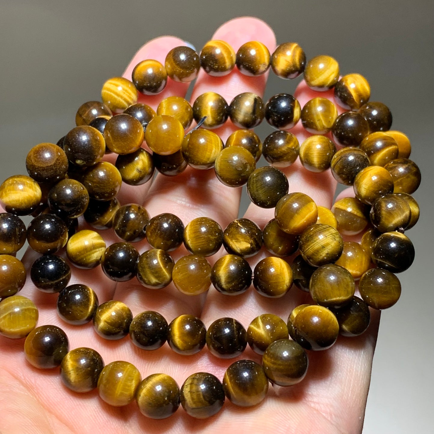 Yellow tiger eye crystal bracelet