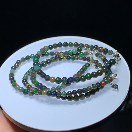 Black opal s925 crystal bracelets
