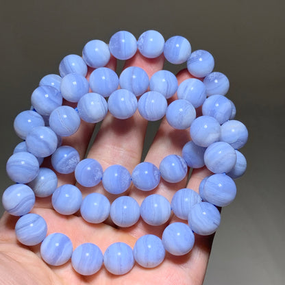 Wholesale blue lace agate crystal bracelet