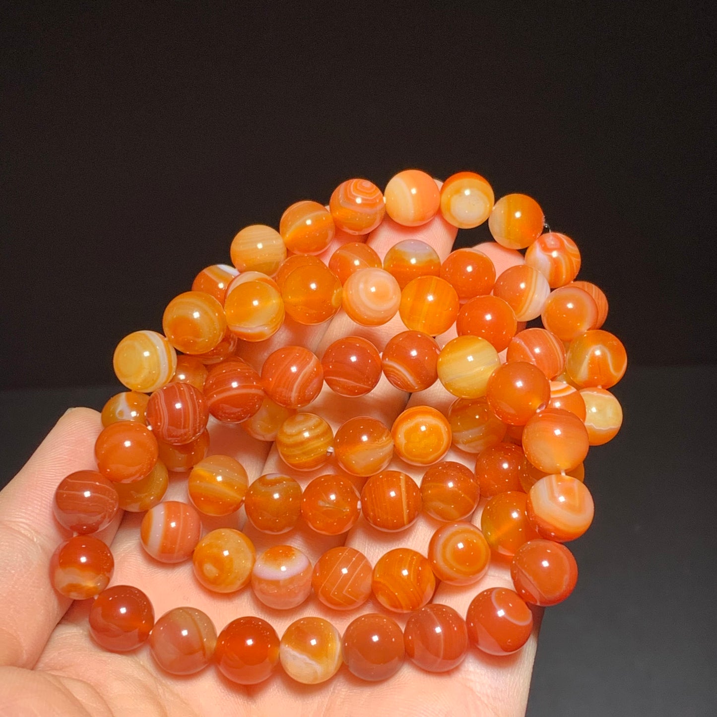 Carnelian crystal bracelets