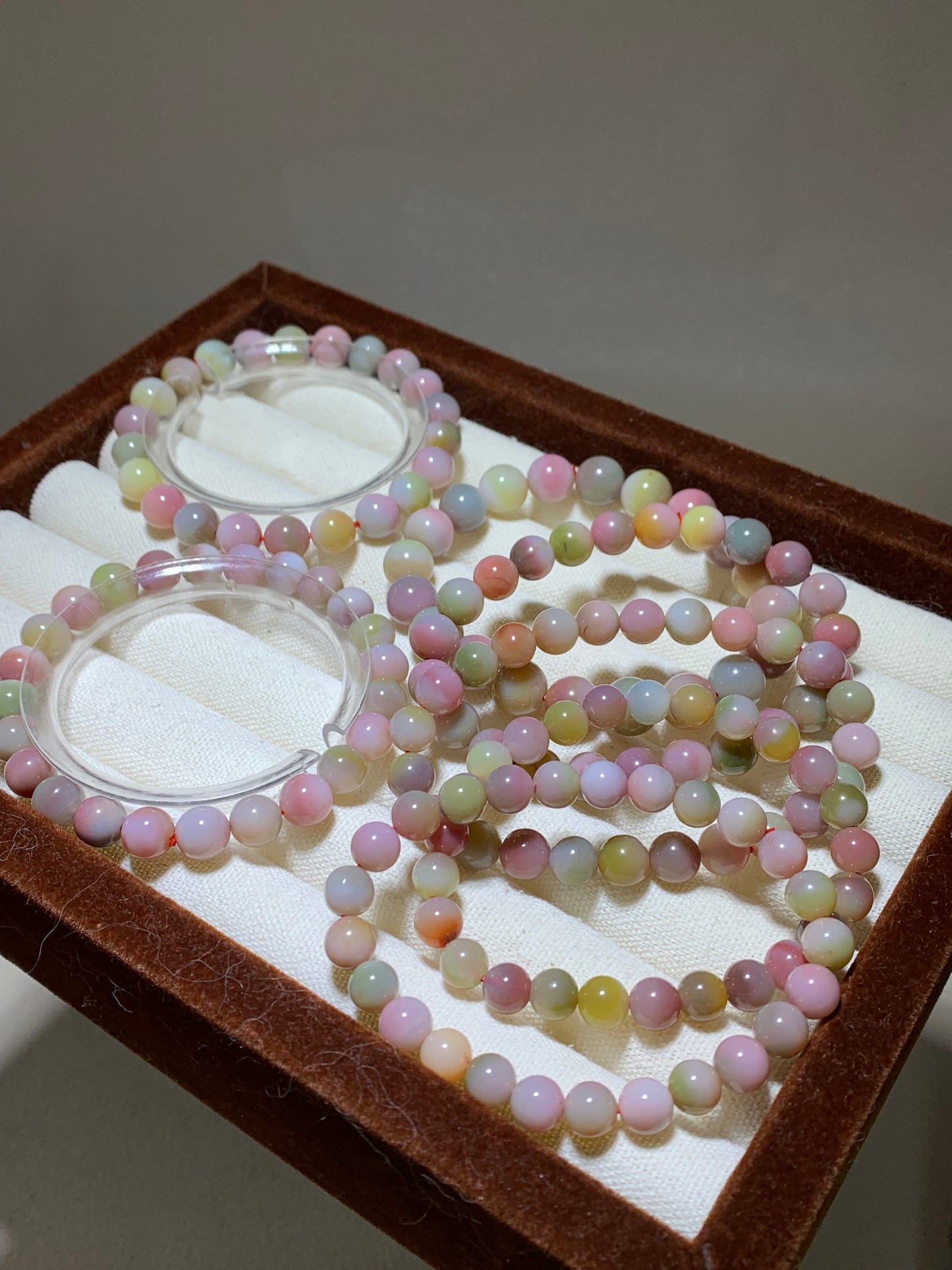 Colorful Yanyuan agate crystal bracelet( Dm for actual price)