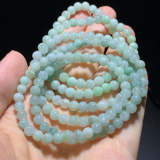 Natural green jade bracelet