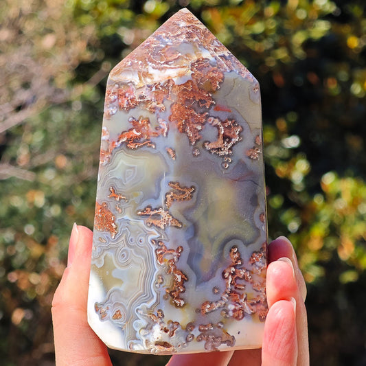 Beautiful Agate Crystal Tower5