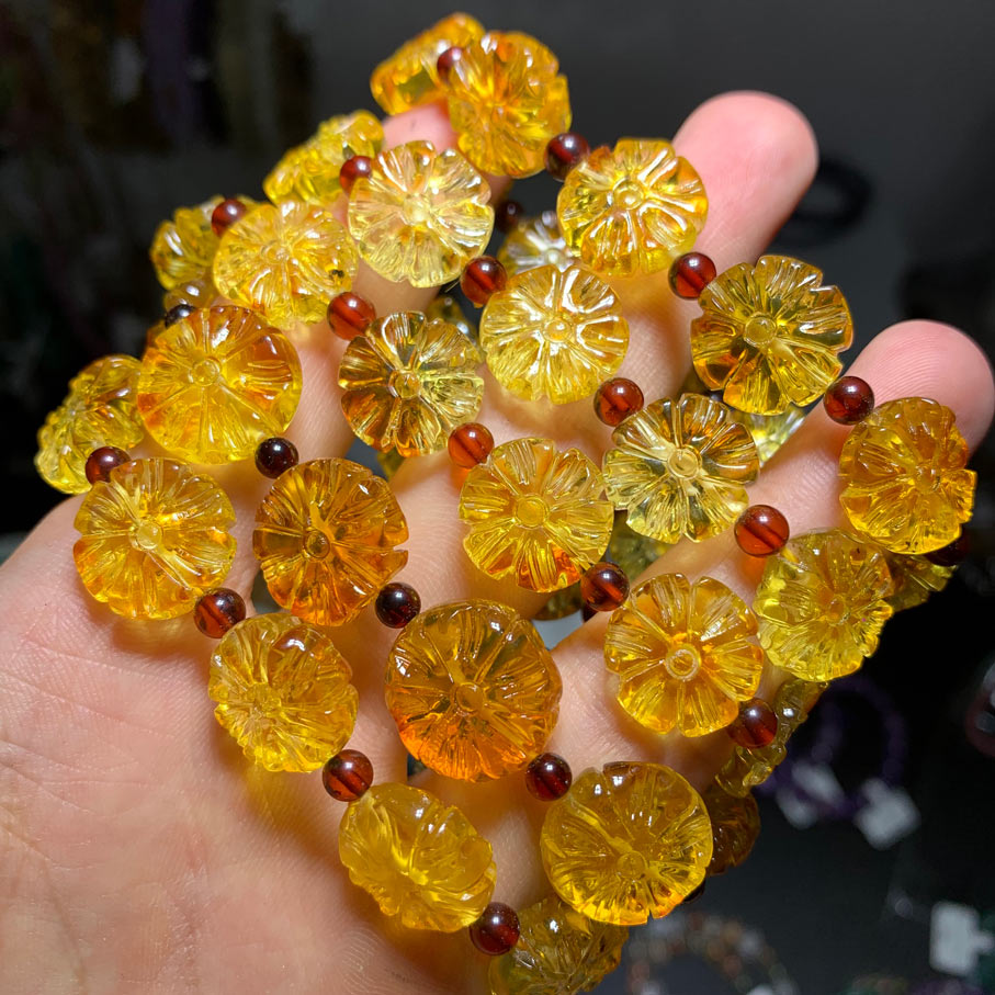 amber crystal bracelet