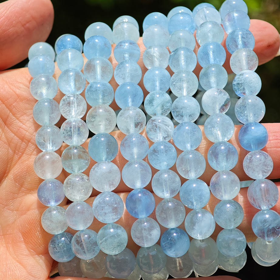 Wholesale Light Color Aquamarine Crystal Bracelet
