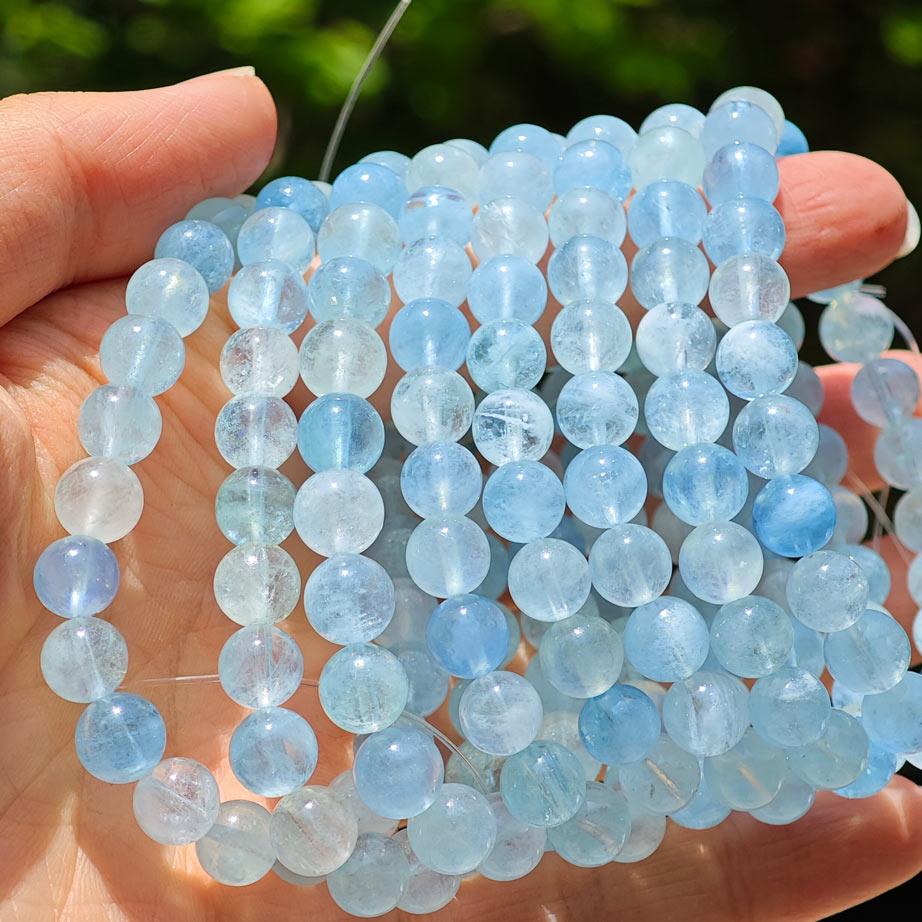Wholesale Light Color Aquamarine Crystal Bracelet