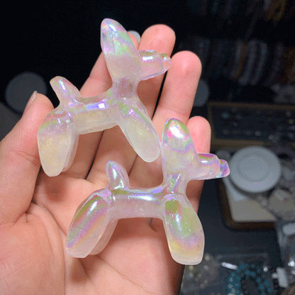 aura clear quartz dog