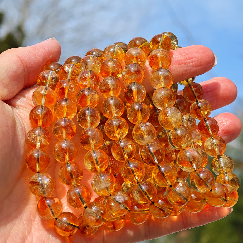 Wholesale Citrine Needle Crystal Bracelet