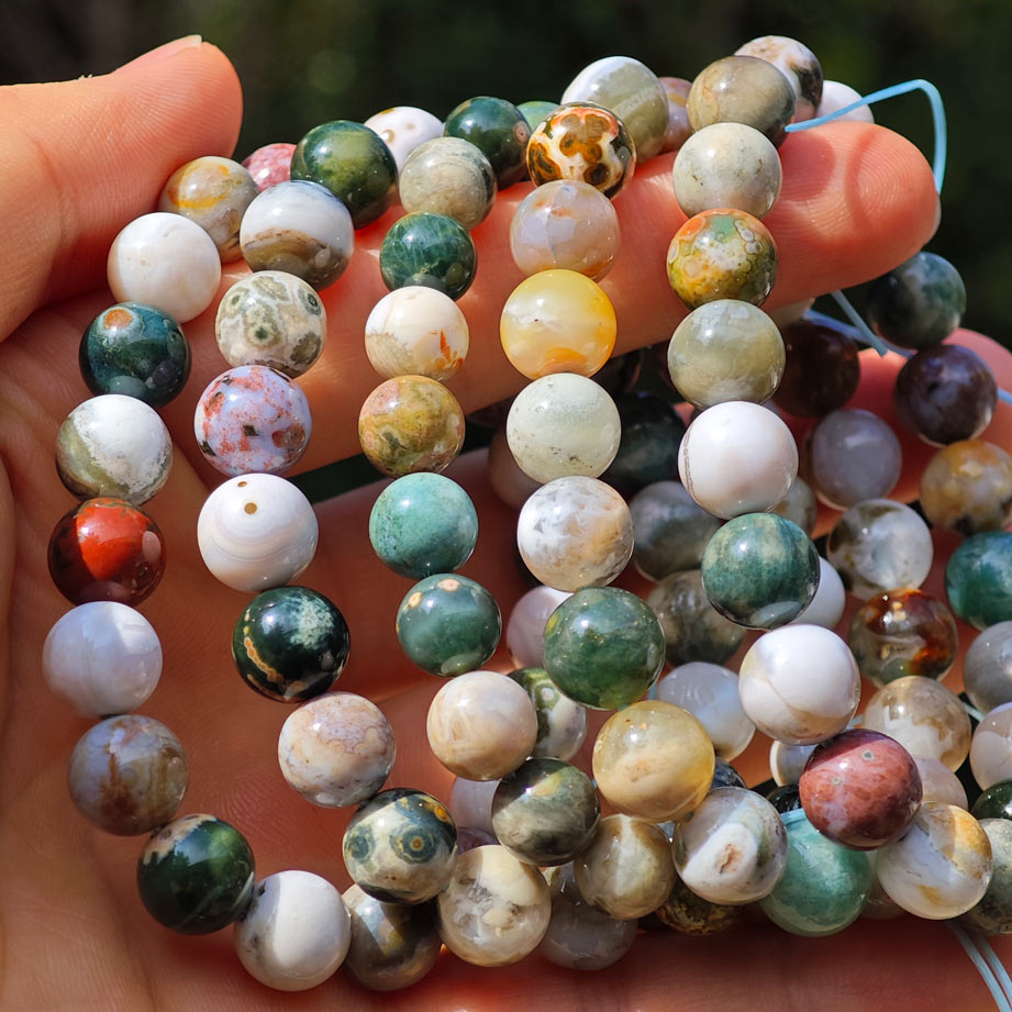 Wholesale Big Ocean Jasper Crystal Bracelet