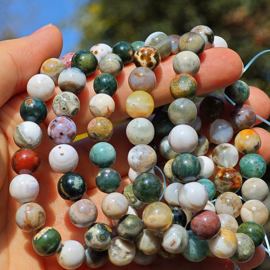 Wholesale Big Ocean Jasper Crystal Bracelet