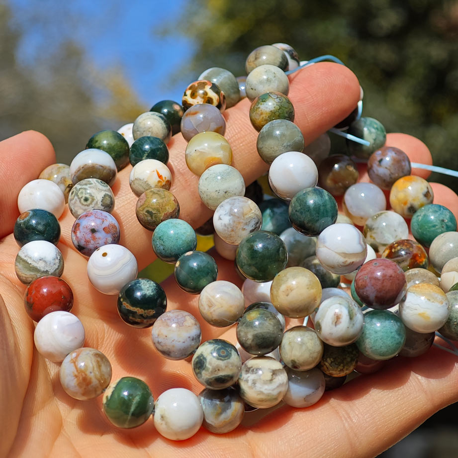 Wholesale Big Ocean Jasper Crystal Bracelet