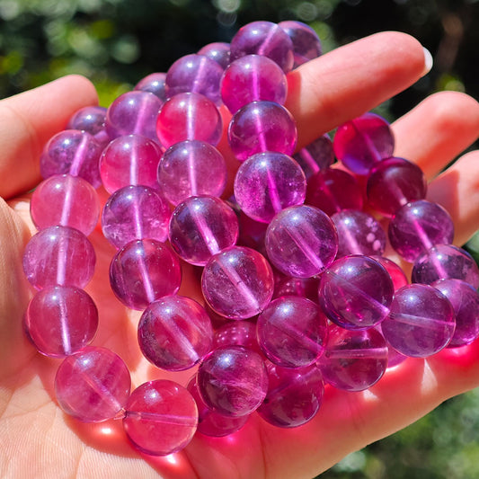 purple fluorite bracelet