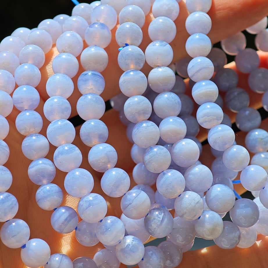 Wholesale Blue Lace Agate Crystal Bracelet