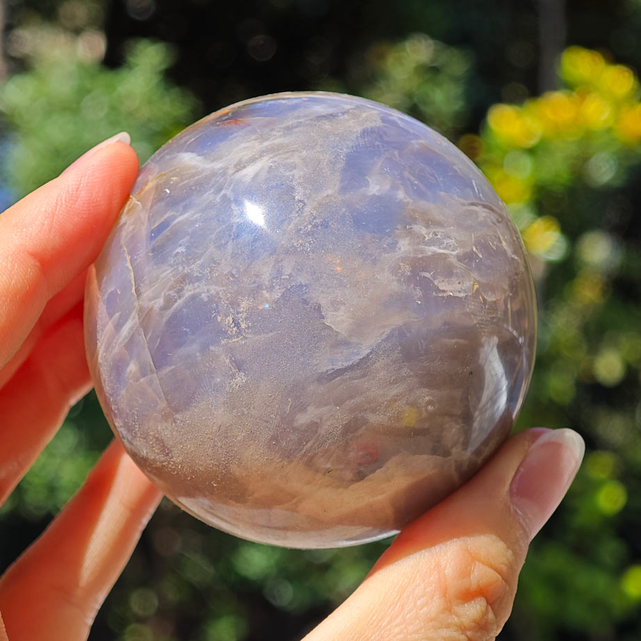 Wholesale Crazy Price Blue Rose Quartz Crystal Sphere(8USD/KG)