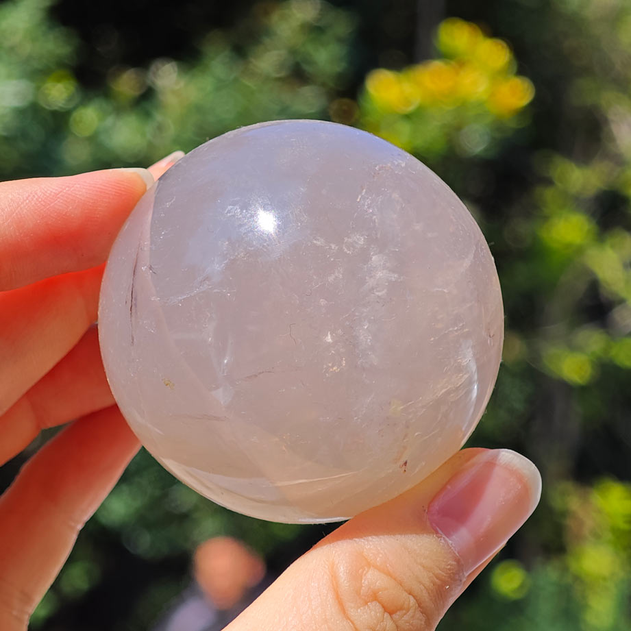 Wholesale Crazy Price Blue Rose Quartz Crystal Sphere(8USD/KG)