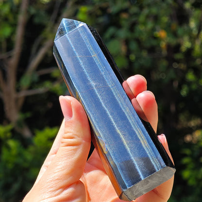 HQ Blue Tiger Eye Crystal Tower