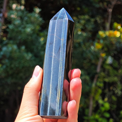 HQ Blue Tiger Eye Crystal Tower