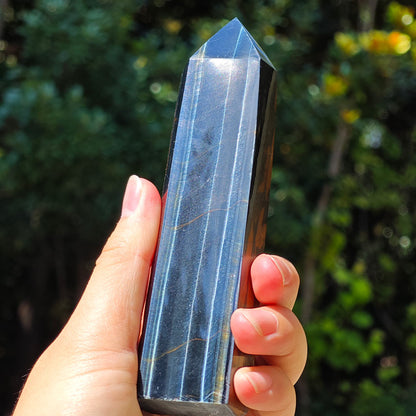 HQ Blue Tiger Eye Crystal Tower