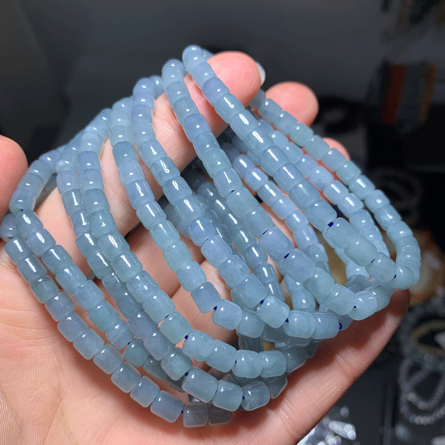 Wholesale HQ Blue Water Jade Crystal Bracelet