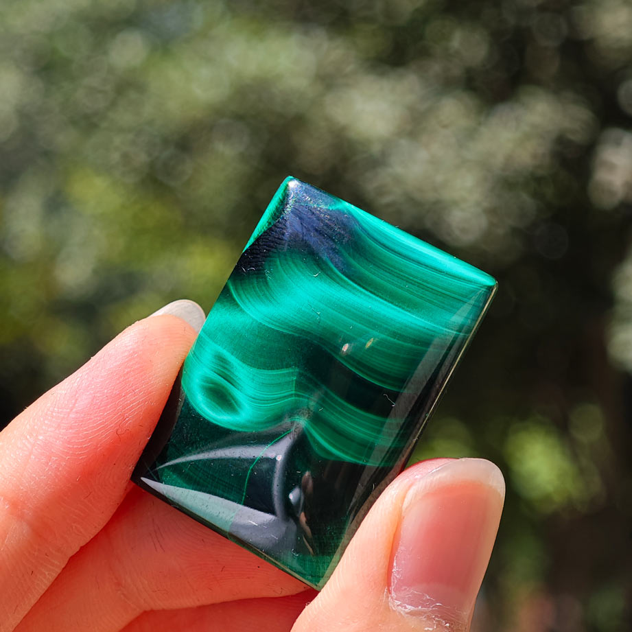 HQ Cat Eye Malachite Crystal Pendant