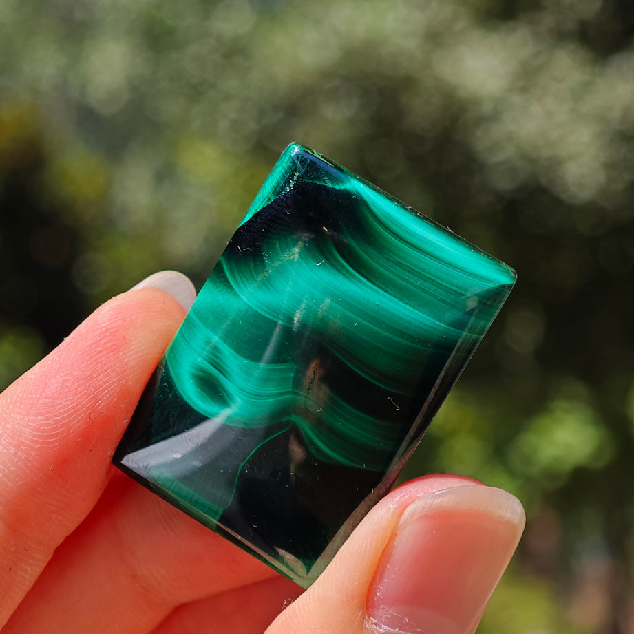 HQ Cat Eye Malachite Crystal Pendant