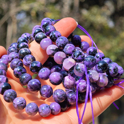 Wholesale Black Charoite Crystal Bracelet