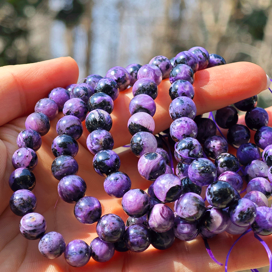 Wholesale Black Charoite Crystal Bracelet