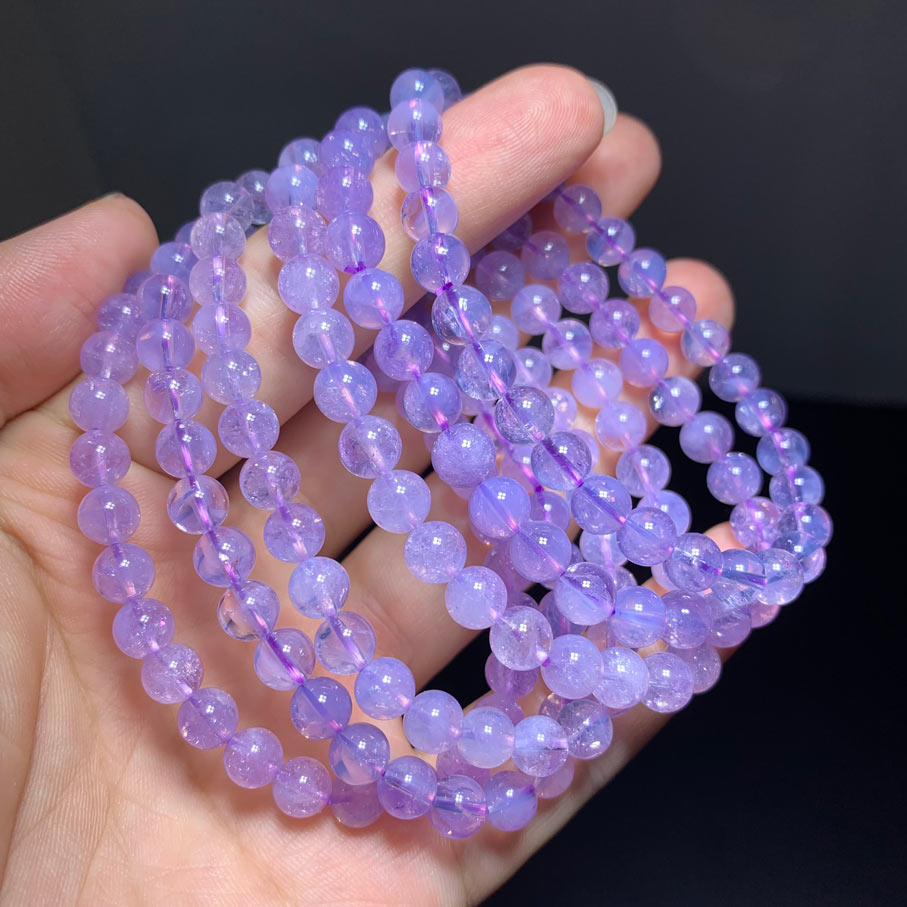 Wholesale Cheap Lavender Moon Quartz Crystal Bracelet