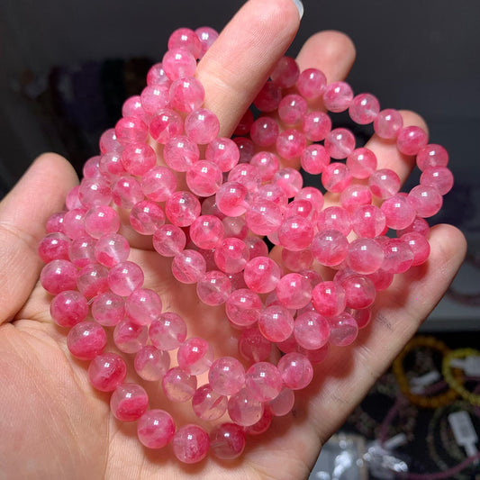Wholesale Clear Rhodonite Crystal Bracelet